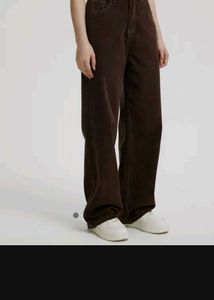 Brown Wide Leg Jeans