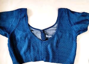 🥳 Aligent Blue Colour Blouse Front Open 🎉