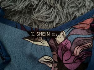 Floral Deep Blue Sleeveless Dress
