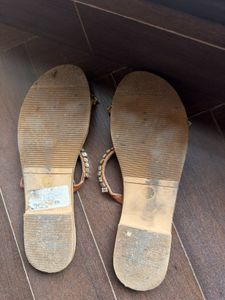 two strap embellished flats from Cai
