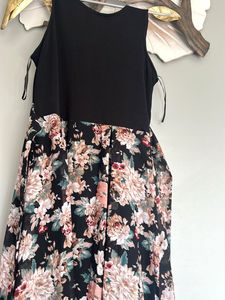 Black Floral Maxi Dress