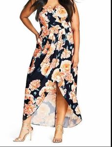 Floral Tube Gown (bust :46-48)plus Size