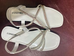 white Flip flop