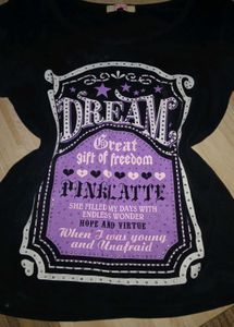 Y2k Pink Latte "Dream" Graphic T-Shirt