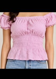 pink comforting soft chic top
