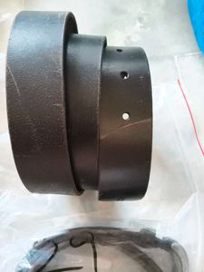 Classic Leather Black Belt with Buckle
