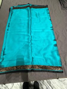 last price Elegant Blue &amp; Black Saree