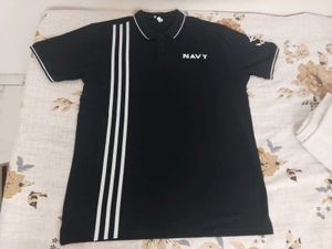 warrior world Navy Blue Polo T-Shirt