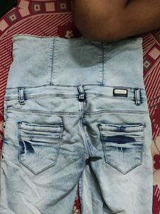 High Waisted Ripped Jeans