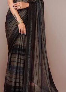 Ready To Wear Moss Chiffon Saree