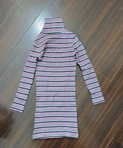Striped Turtleneck Top
