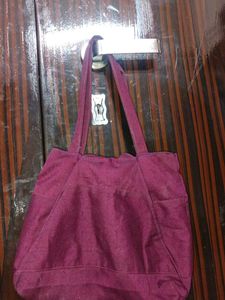 Maroon Tote Bag
