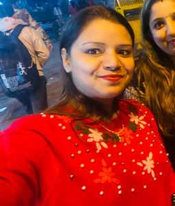 Red Woolen Sweater Cum Top