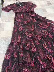Stylish Paisley Print Wrap Dress💕