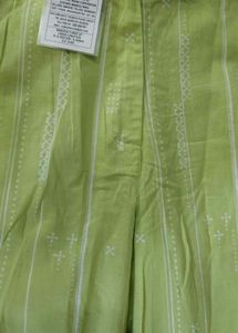 Lime Green Patterned Pants