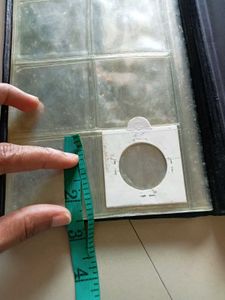Black coin holder and note