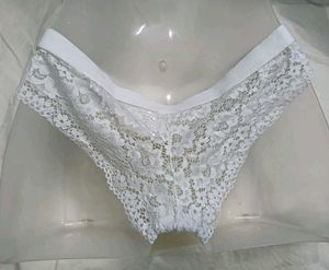 💛 White Lace Briefs