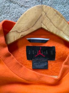 Orange Jordan Crewneck Sweatshirt