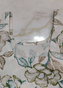 Floral Print Kurta Top