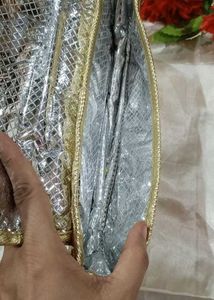 Y2k Korean Glamorous Gold Clutch Authentic Orginal
