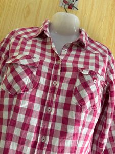 Y2K Ghingham Fitted Shirt
