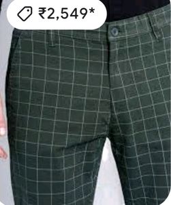 Pant check Piece design/Boxes pattern/Cotton