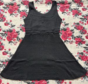 Girls' Dark Grey Pinafore Dress