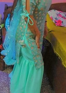 Elegant Teal Kurta Set without dupatta