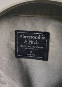 Abercrombie &amp; Fitch Grey Button-Up Shirt