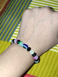 Colorful Beaded Bracelet with evil eye