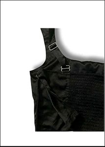 Sleek Black Ruched Crop Top