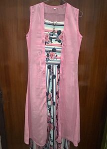 Floral Dress with Shrug