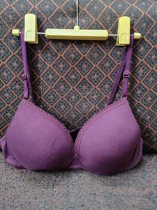 Comfortable Soft Padded Purple Bra