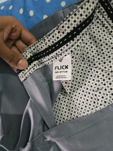 Men's greyish blue formal pant trouser single used