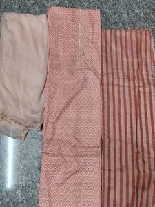 Pink kurta salwar cloth material
