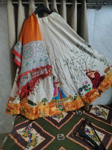 Kamalkari Lehenga with Dupatta sale price fix pric