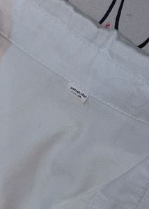 Classic White Short-Sleeve Button-Up Shirt