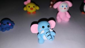8 Cute Animal clay charms