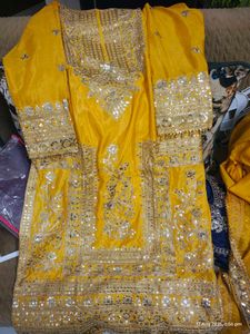 Yellow Embroidered Kurta Set