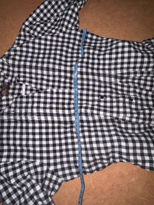 Checkered Button-Down Shirt