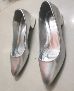 Branded Silver Bellies/pumps