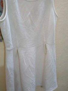 White Sleeveless Mini Dress