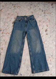 Wide Leg Denim Jeans