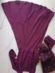 Elegant Purple Anarkali Suit with Dupatta