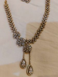 Elegant Cubic Zirconia Necklace Set