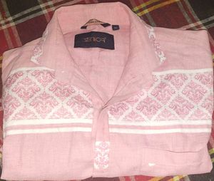 Men's Pink Short Sleeve Shirt