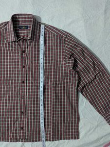 Boxy fit Men's Plaid Long Sleeve Shirt