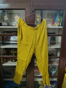 mehendi color Embroidered kurti set for festive