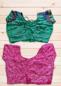 Set of 2 Vibrant Ethnic Blouses