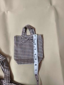 Gingham Tote Bag Set